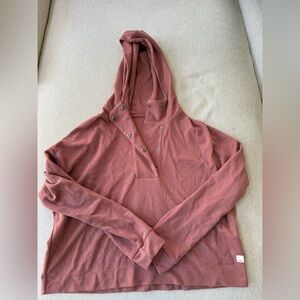 Vuori Waffle Knit Pullover Pink